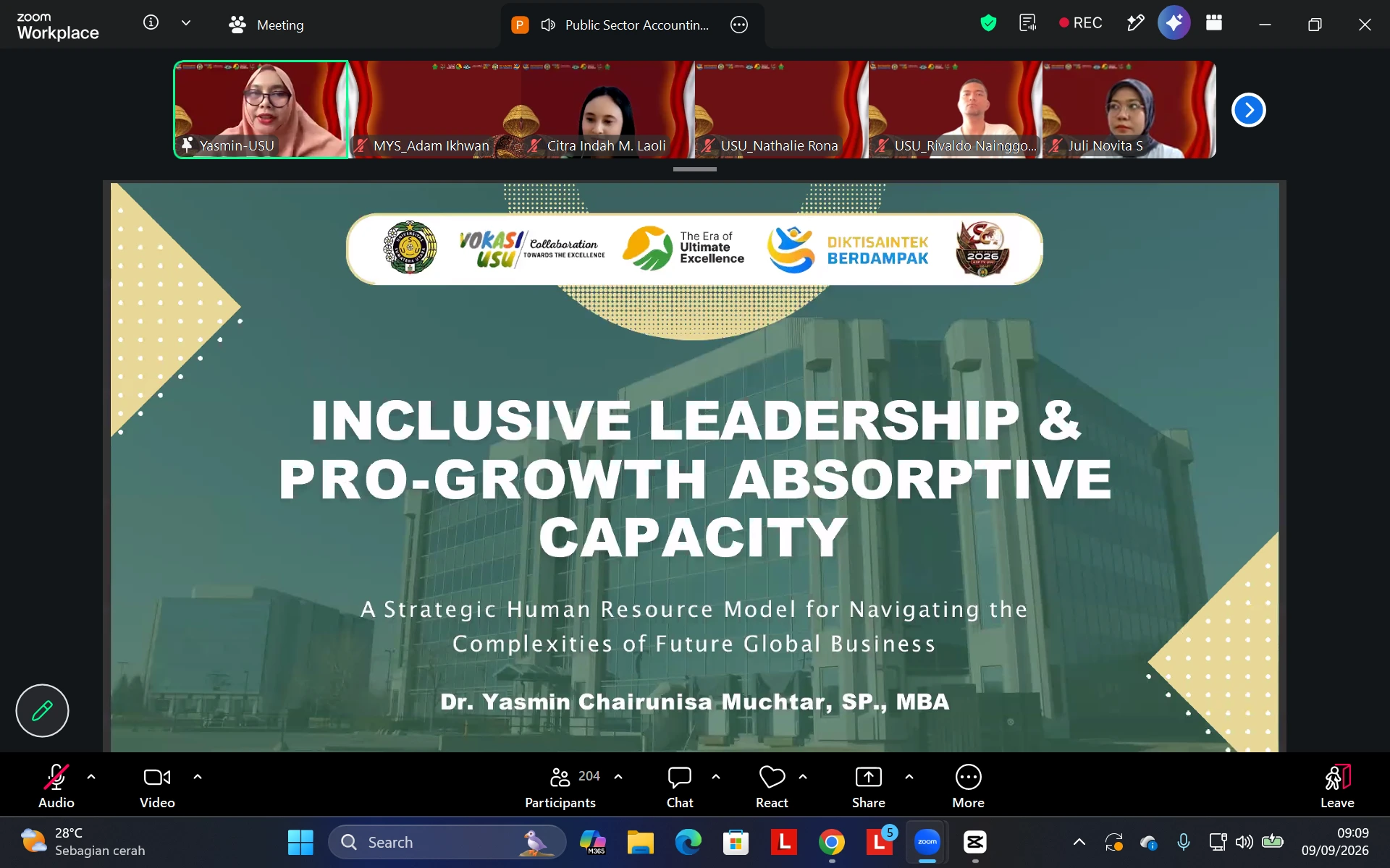 Inclusive Leadership and Pro-Growth Absorptive Capacity Open New Perspectives for Public Sector Accounting Students in Facing Global Business